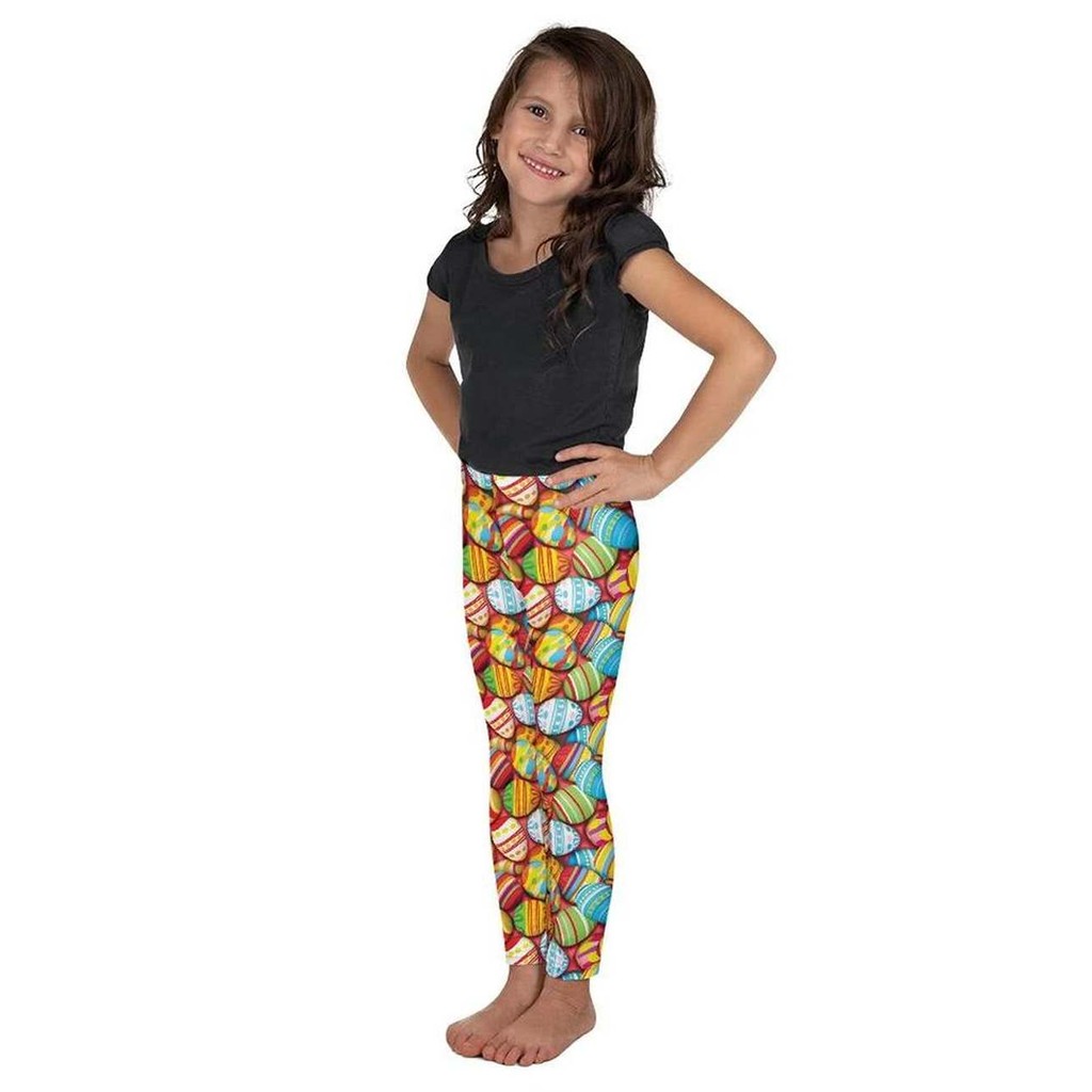 Colorful Easter Eggs Kid's Leggings