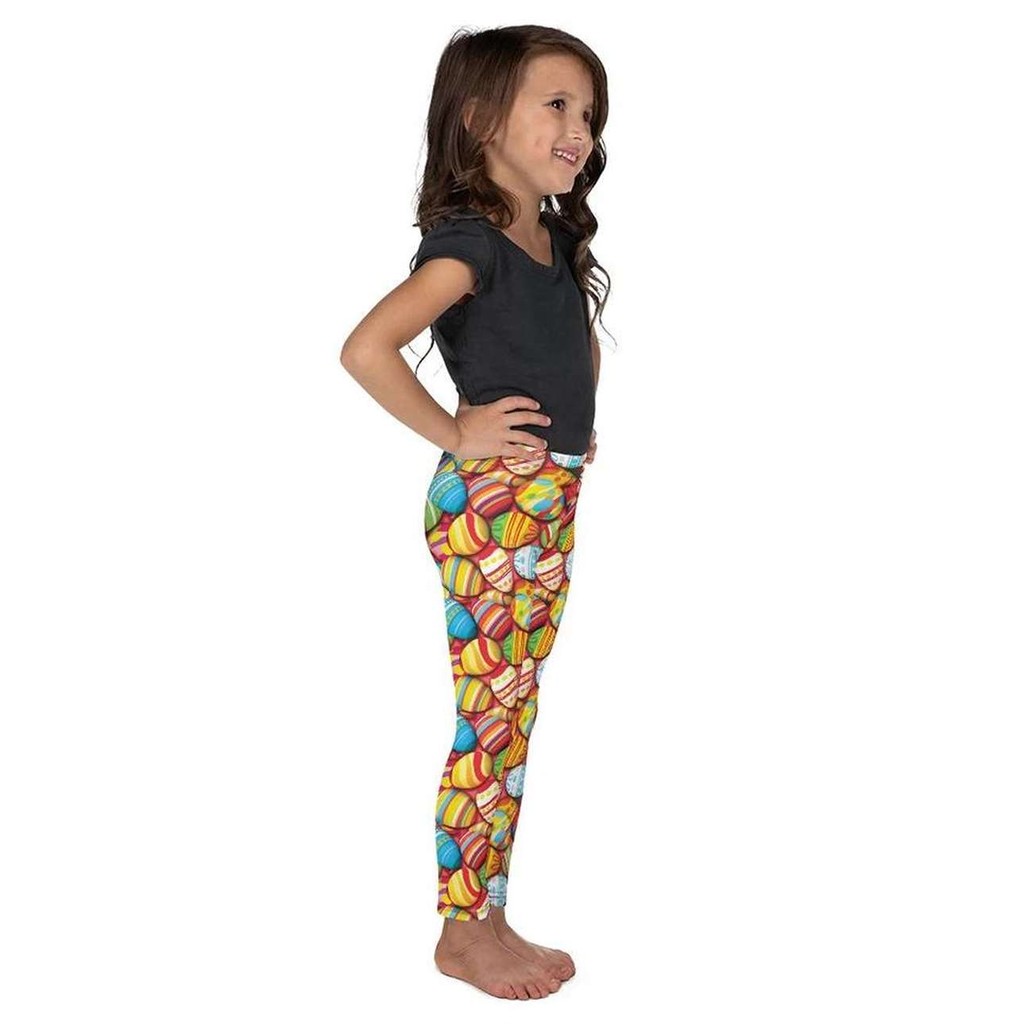 Colorful Easter Eggs Kid's Leggings
