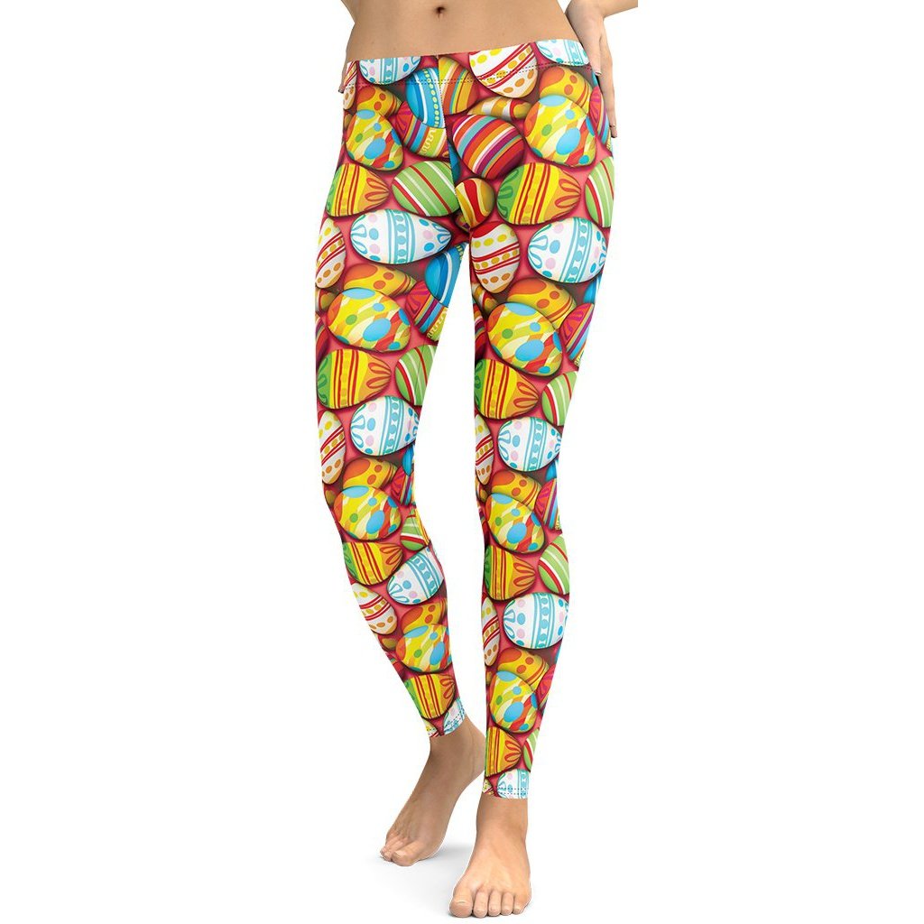 Colorful Easter Eggs Leggings