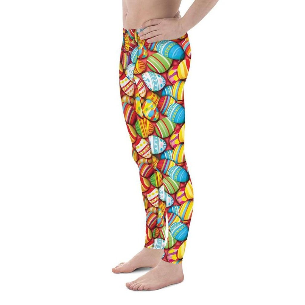 Colorful Easter Eggs Men's Leggings