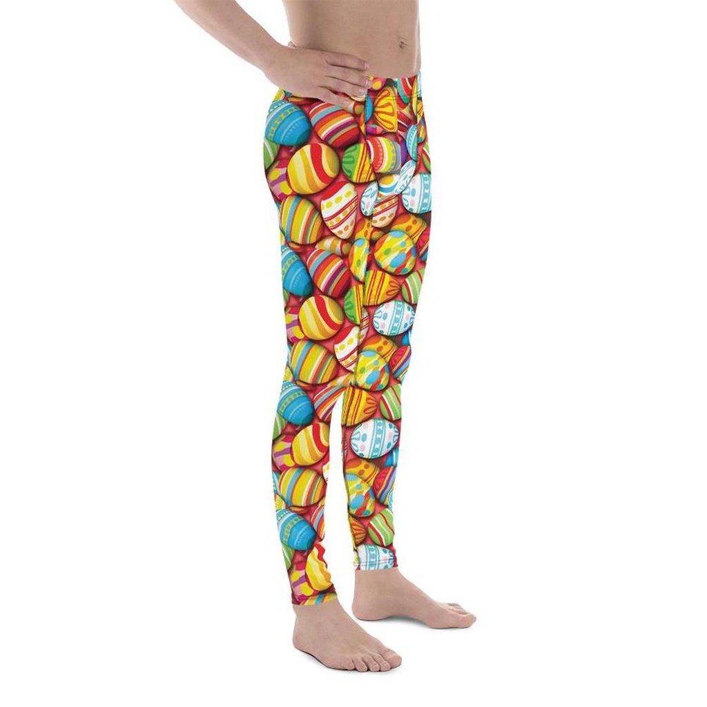 Colorful Easter Eggs Men's Leggings