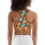 Colorful Easter Eggs Sports Bra