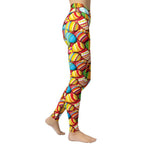 Colorful Easter Eggs Yoga Leggings