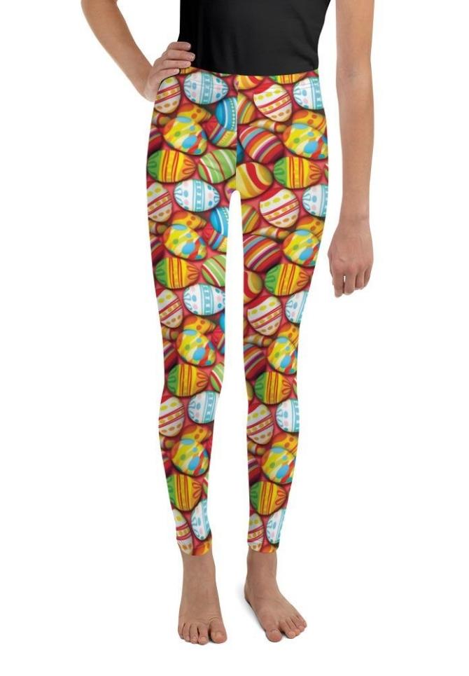Colorful Easter Youth Leggings