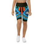 Colorful Eye Symbol Biker Shorts