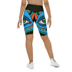 Colorful Eye Symbol Biker Shorts