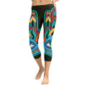 Colorful Eye Symbol Capris