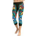 Colorful Eye Symbol Capris