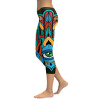 Colorful Eye Symbol Capris