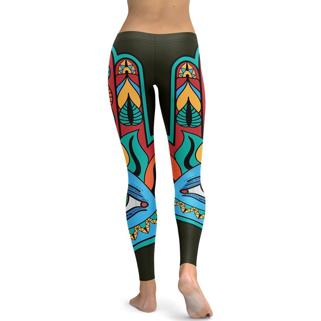 Colorful Eye Symbol Leggings