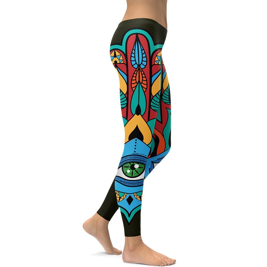 Colorful Eye Symbol Leggings
