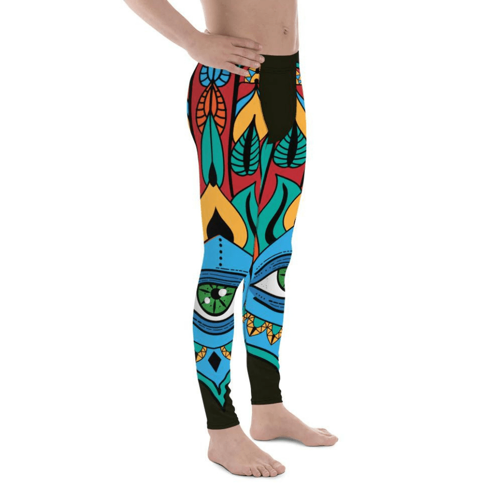 Colorful Eye Symbol Men's Leggings