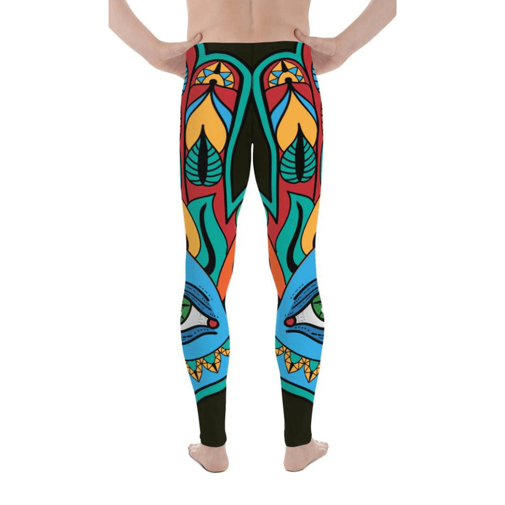 Colorful Eye Symbol Men's Leggings