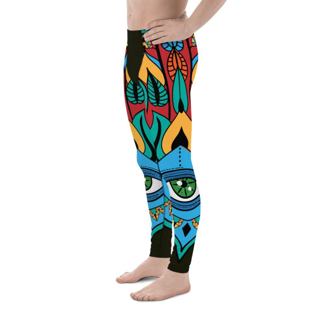 Colorful Eye Symbol Men's Leggings