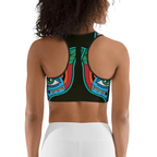 Colorful Eye Symbol Sports Bra