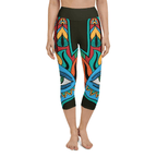 Colorful Eye Symbol Yoga Capris