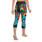 Colorful Eye Symbol Yoga Capris