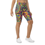 Colorful Fun Pattern Biker Shorts