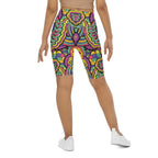Colorful Fun Pattern Biker Shorts