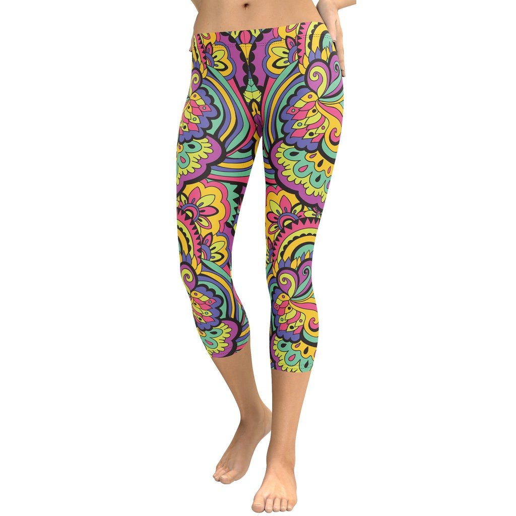 Colorful Fun Pattern Capris