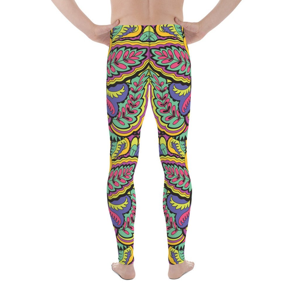 Colorful Fun Pattern Men's Leggings