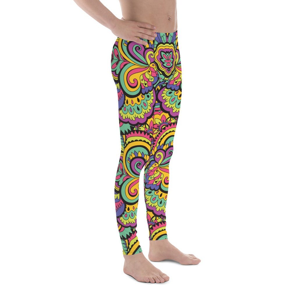 Colorful Fun Pattern Men's Leggings