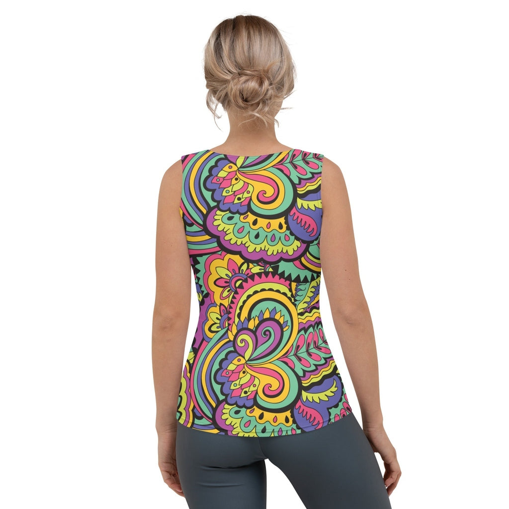Colorful Fun Pattern Tank Top