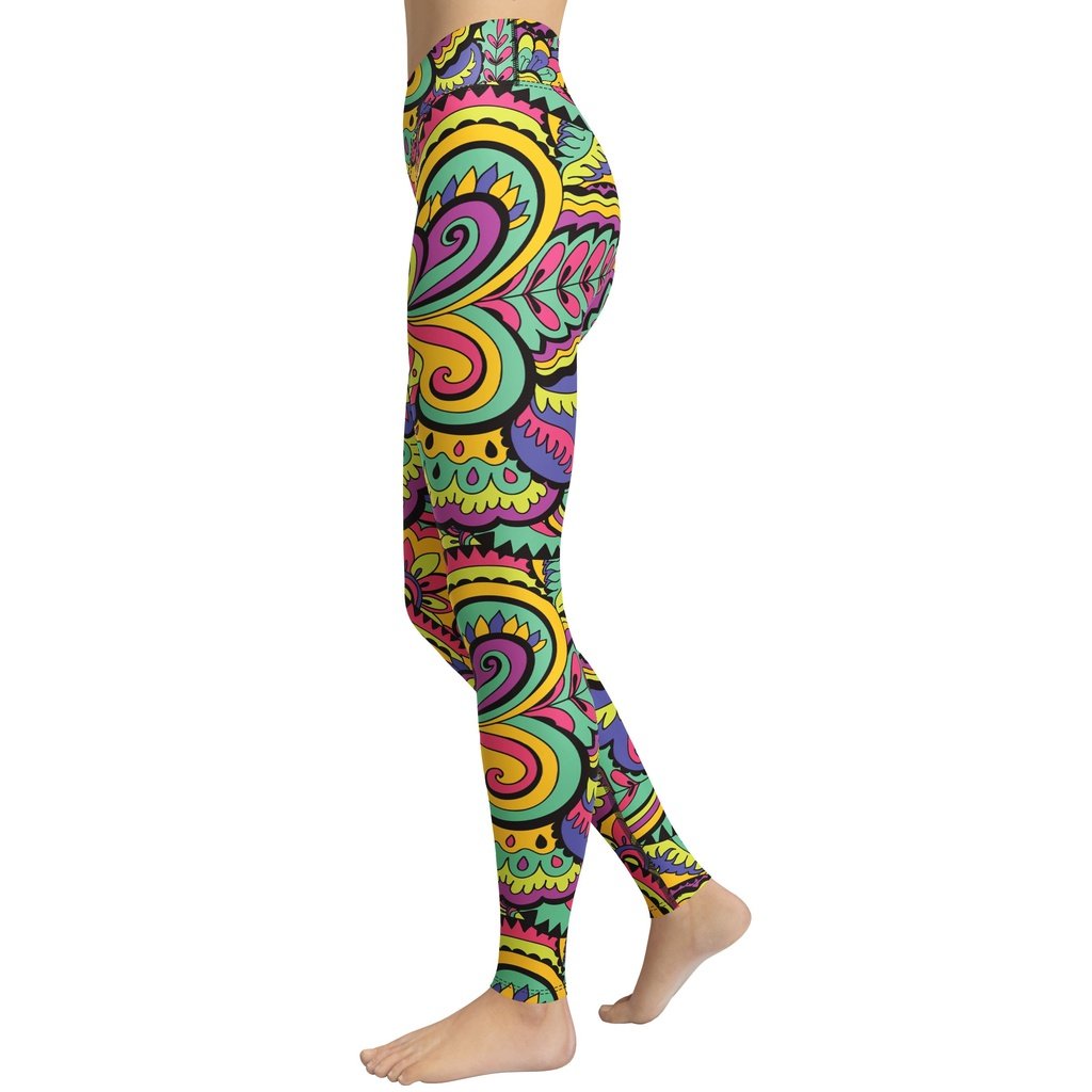 Colorful Fun Pattern Yoga Leggings