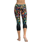 Colorful Gradient Stars Capris