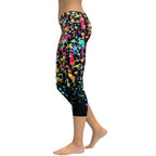 Colorful Gradient Stars Capris