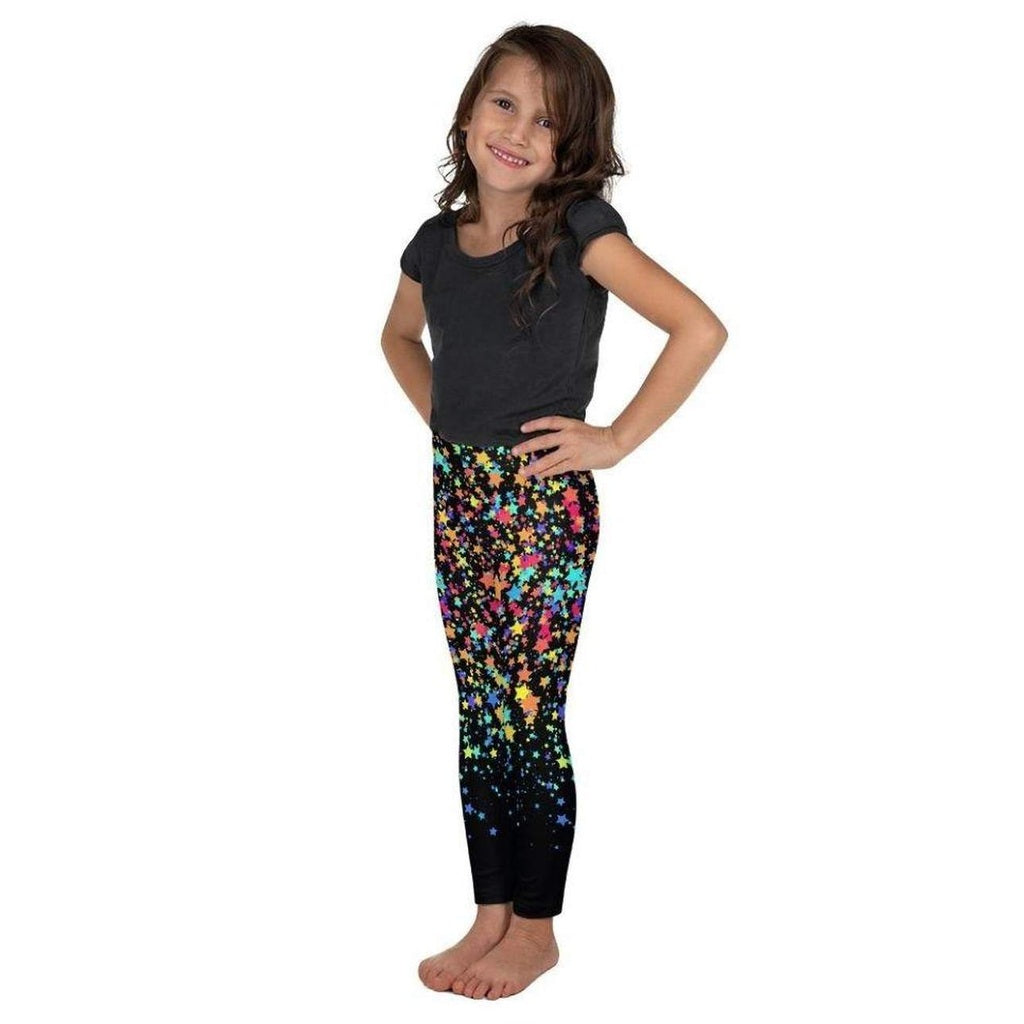 Colorful Gradient Stars Kid's Leggings