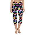 Colorful Lips Yoga Capris