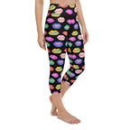 Colorful Lips Yoga Capris