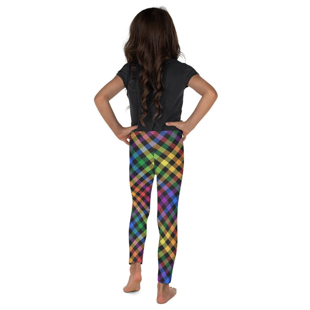 Colorful Plaid Kid's Leggings