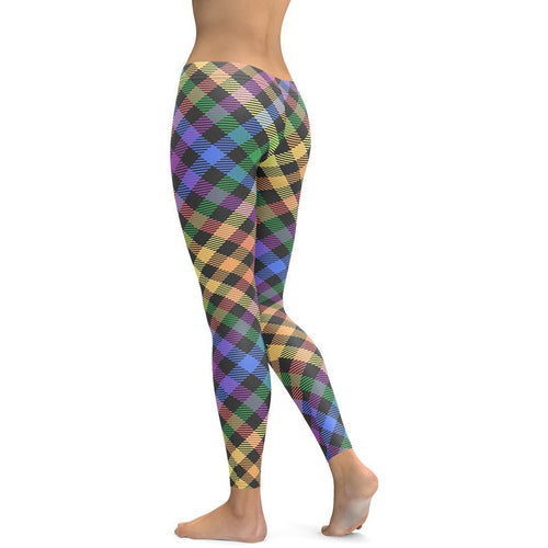 Colorful Plaid Leggings
