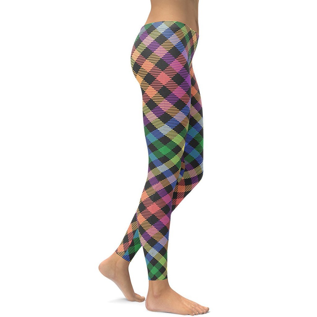 Colorful Plaid Leggings