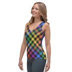 Colorful Plaid Tank Top