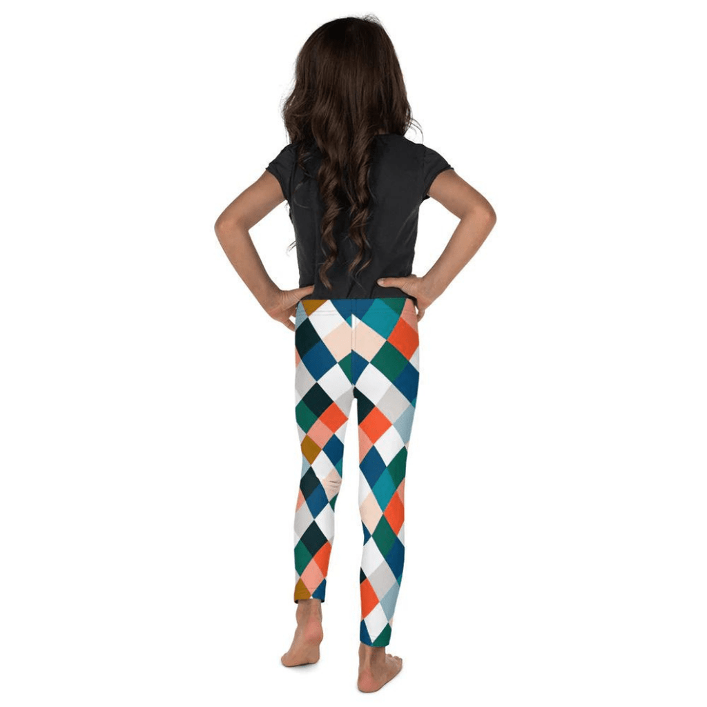 Colorful Rhombus Pattern Kid's Leggings