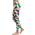 Colorful Rhombus Pattern Leggings