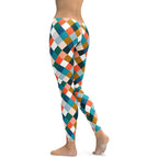Colorful Rhombus Pattern Leggings