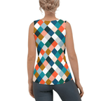 Colorful Rhombus Pattern Tank Top
