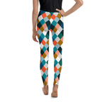 Colorful Rhombus Pattern Youth Leggings