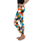 Colorful Rhombus Pattern Youth Leggings