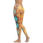 Colorful Snake Pattern Capris