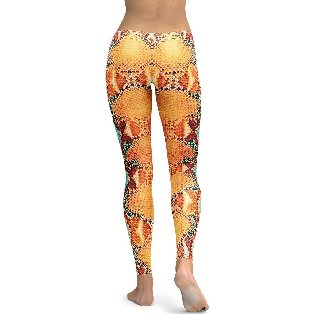 Colorful Snake Pattern Leggings - FiercePulse - Premium Workout Leggings - Yoga Pants