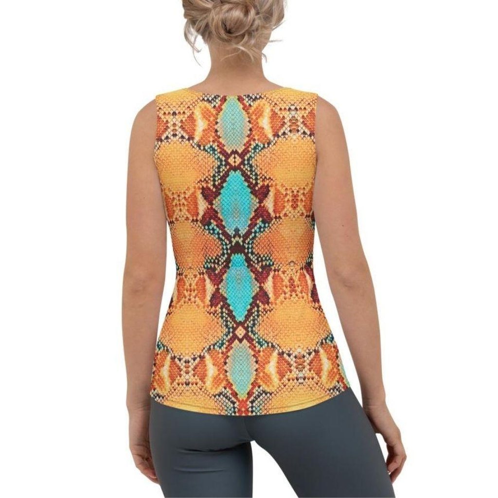 Colorful Snake Pattern Tank Top