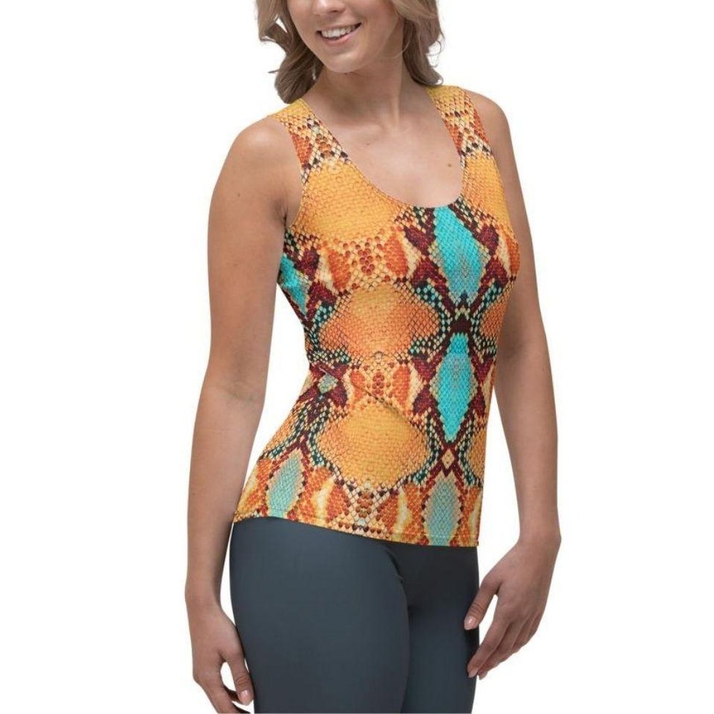 Colorful Snake Pattern Tank Top