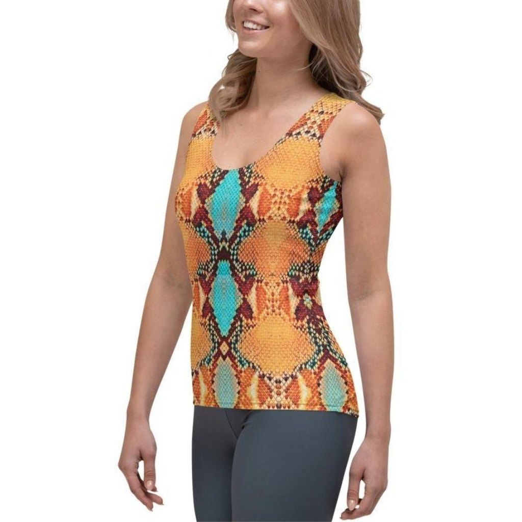 Colorful Snake Pattern Tank Top