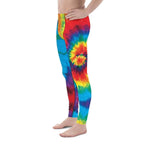 Colorful Supernova Tie Dye Men's Leggings