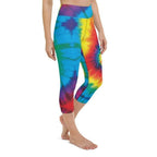 Colorful Supernova Tie Dye Yoga Capris